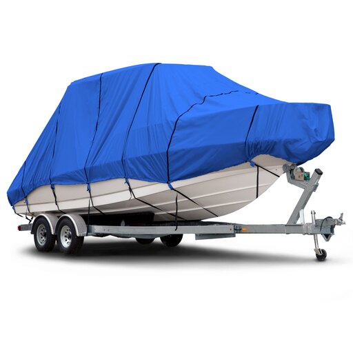 Sportsman 600 Denier 24 Ft. to 26 Ft. (Beam Width to 106 in.) Blue Hard Top/T-Top Boat Cover Size BTHT-8