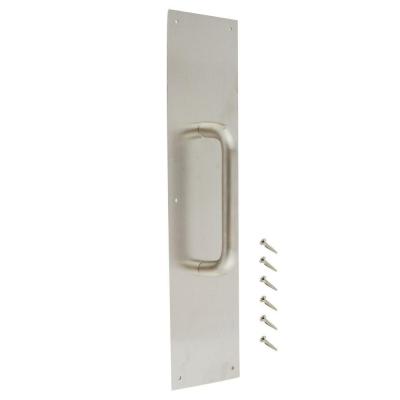 4 in. X 16 in. Stainless Steel Pull Plate