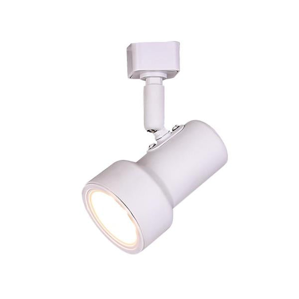 1-Light White Integrated LED Mini-Step Linear Track Lighting Head