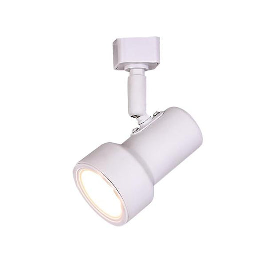 1-Light White Integrated LED Mini-Step Linear Track Lighting Head