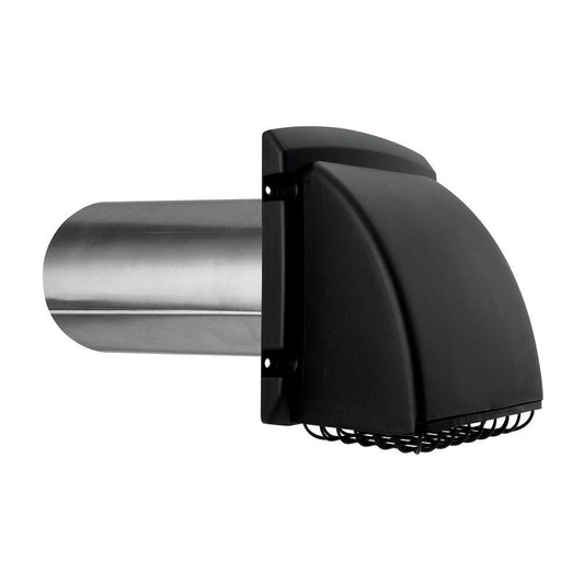 4 in. Wide Mouth Black Vent Hood
