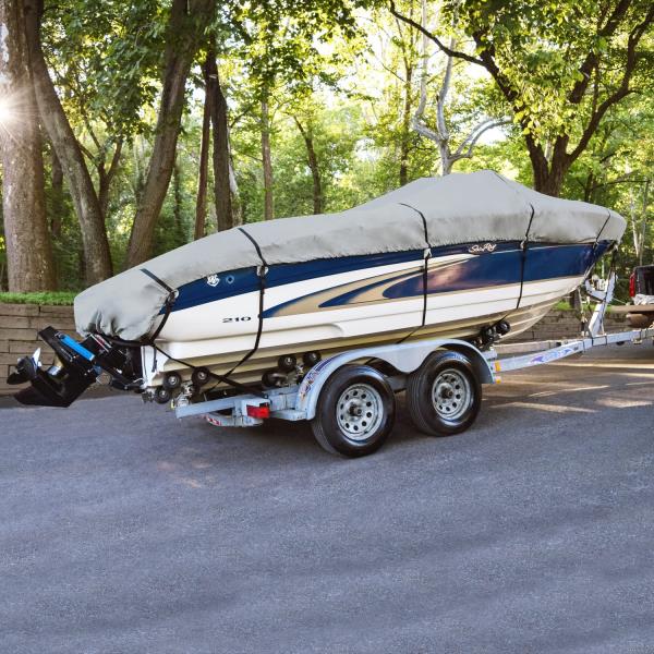 Budge B-1221-X5 1200 Denier Hard Top / T-Top Boat Cover Fits 18 ft. to 20 ft. Beam Width Up to 106 in. 1200 Denier Hard Top / T-Top Boat Cover