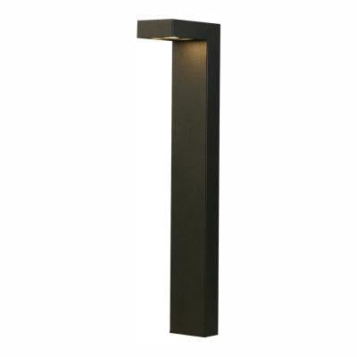 NO STAKE Jemison 85 Lumen Low Voltage Black Integrated LED Outdoor Path Light