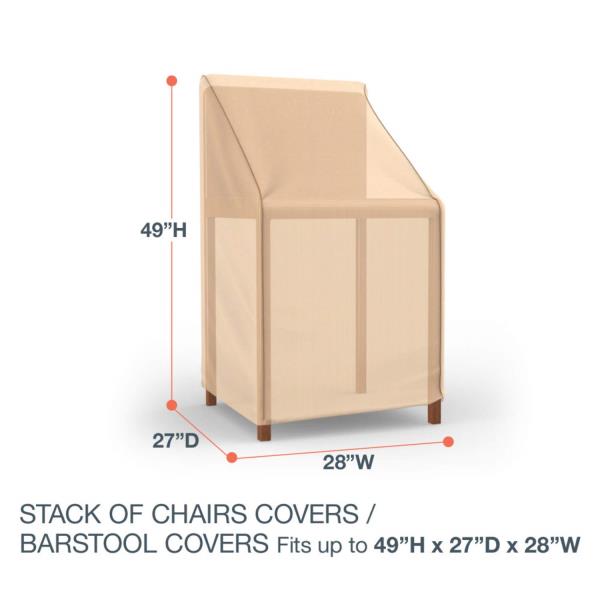 Budge Sedona Stackable Chair Patio Cover, Tan