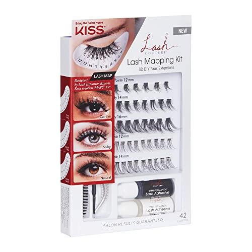 KISS Products 3D DIY Faux Extensions False Eyelashes Mapping Kit - 42ct