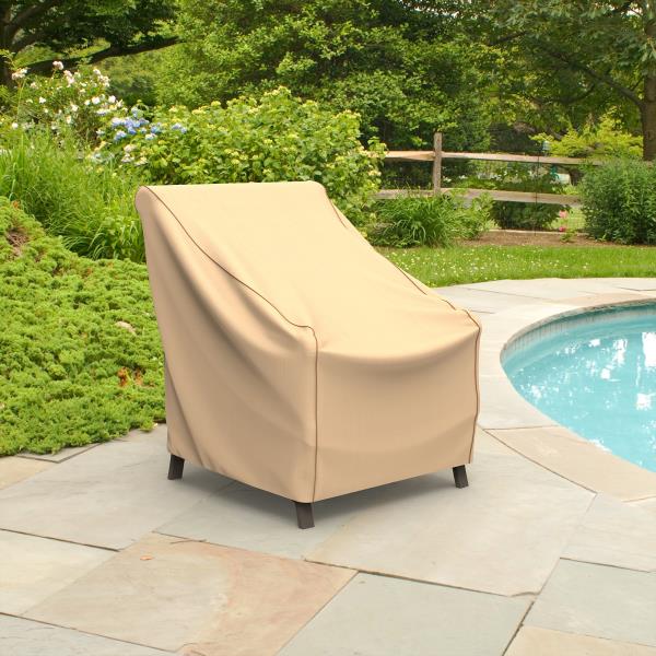 Budge Sedona Patio Chair Cover, Tan, Small