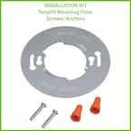 Low Profile 5 in. White Square LED Flush Mount with Night Light Feature J-Box Compatible Dimmable 500 Lumens (4-Pack)