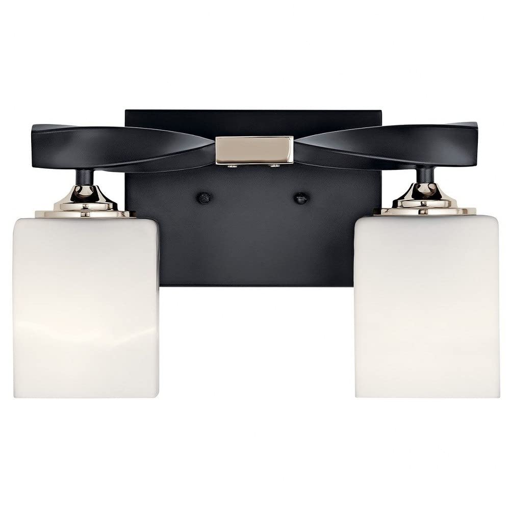 NO GLASS SHADES KICHLER Marette 13.5 " 2 Light Vanity Light in Brushed Nickel