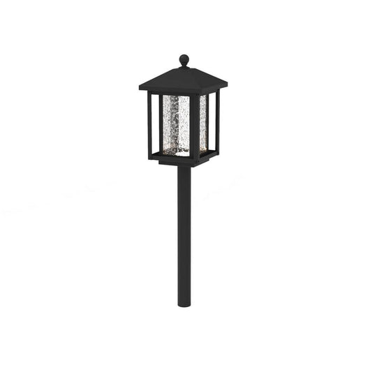 Cairo 160 Lumen Low Voltage Square Transitional Black Integrated LED Waterproof Outdoor Landscape Path Light (1-Pack)