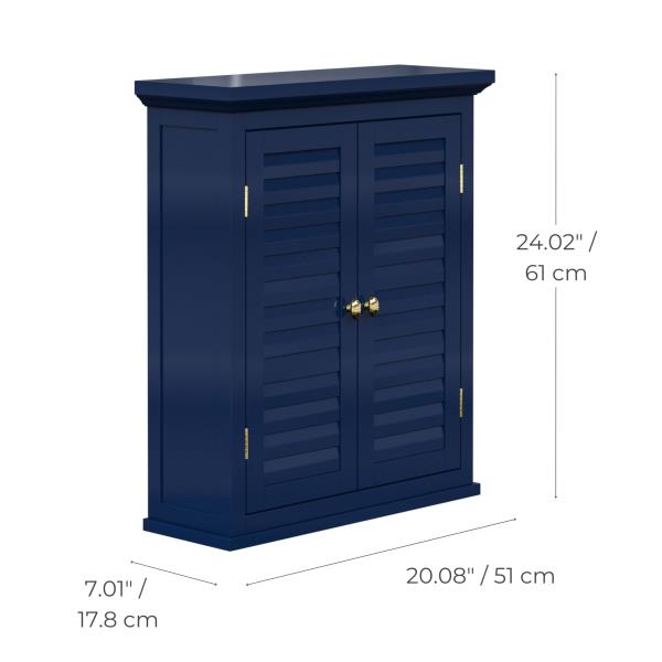 Teamson Home Stratford 22.25 in. x 24 in. Removable Wall Cabinet