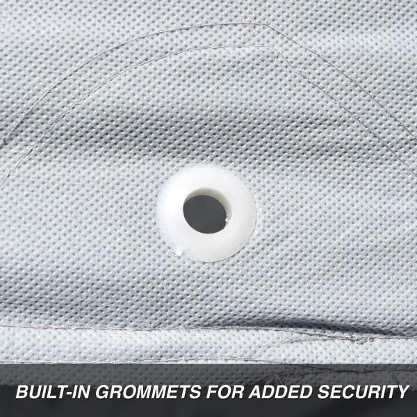 Budge Duro 3 Layer Van Cover, Water Resistant, Scratchproof, Dustproof Cover, Fits Vans up to 19'6", Gray