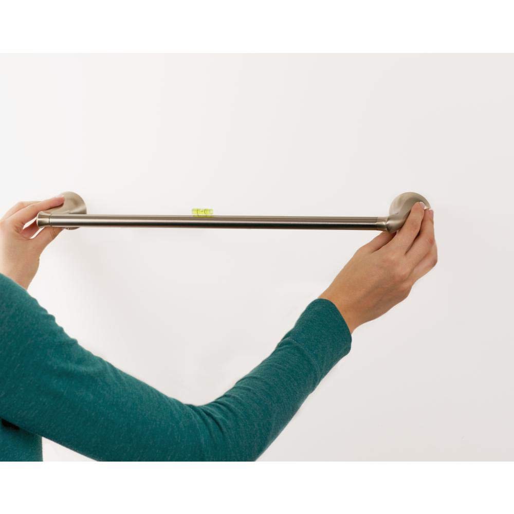 Moen Darcy 24 in. Towel Bar with Press and Mark in Brushed Nickel