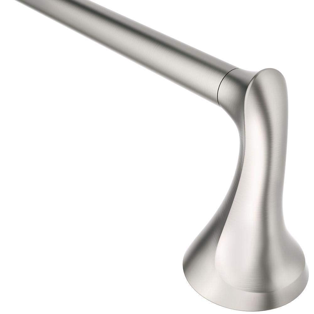 Moen Darcy 18 in. Towel Bar with Press and Mark in Brushed Nickel
