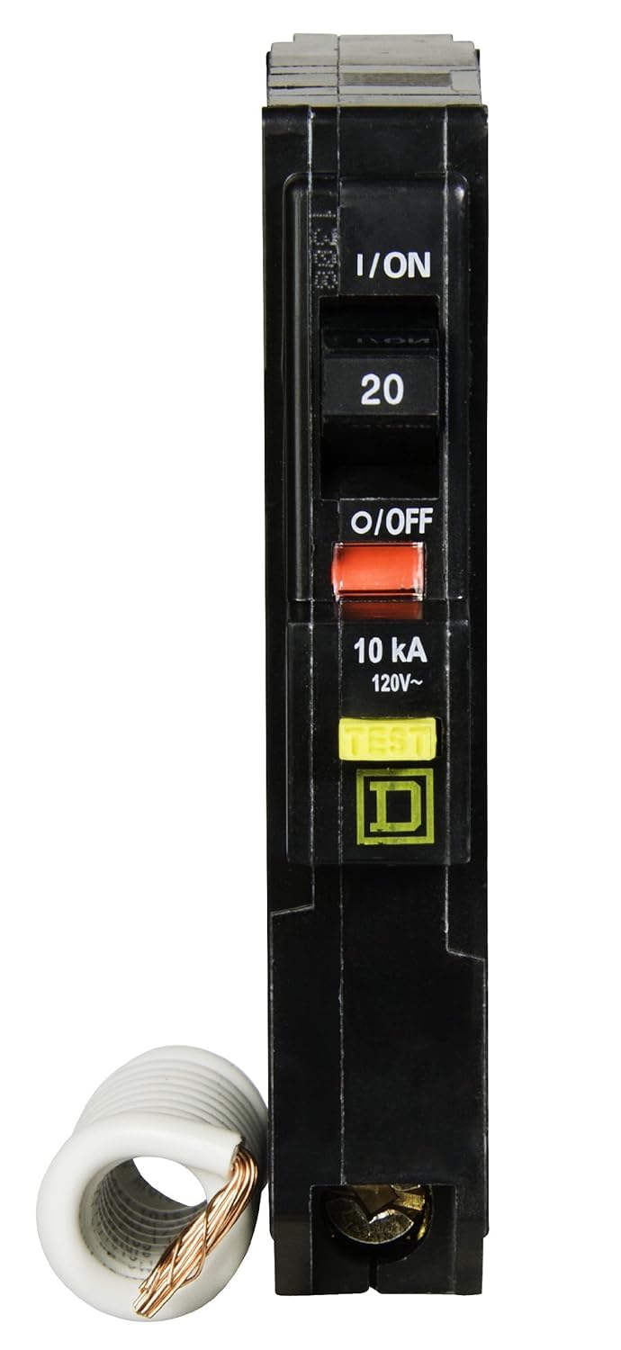 Square D by Schneider Electric Square D - QO120GFICP QO Qwik-Gard 20 Amp Single-Pole GFCI Circuit Breaker