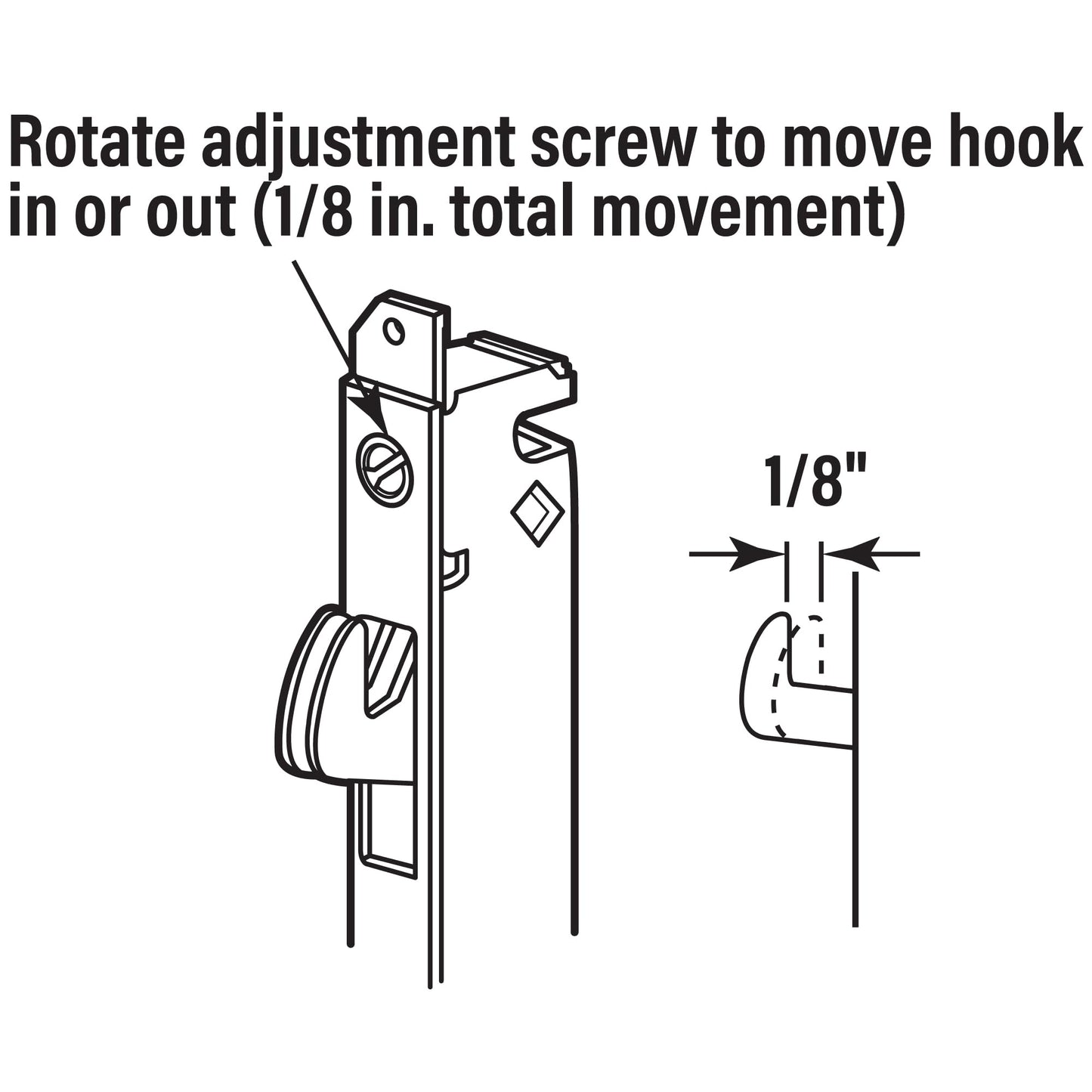 Prime-Line E 2111 Adams Right, Stainless Steel, Round Faceplate, Patio Door, Mortise Lock (Single Pack)