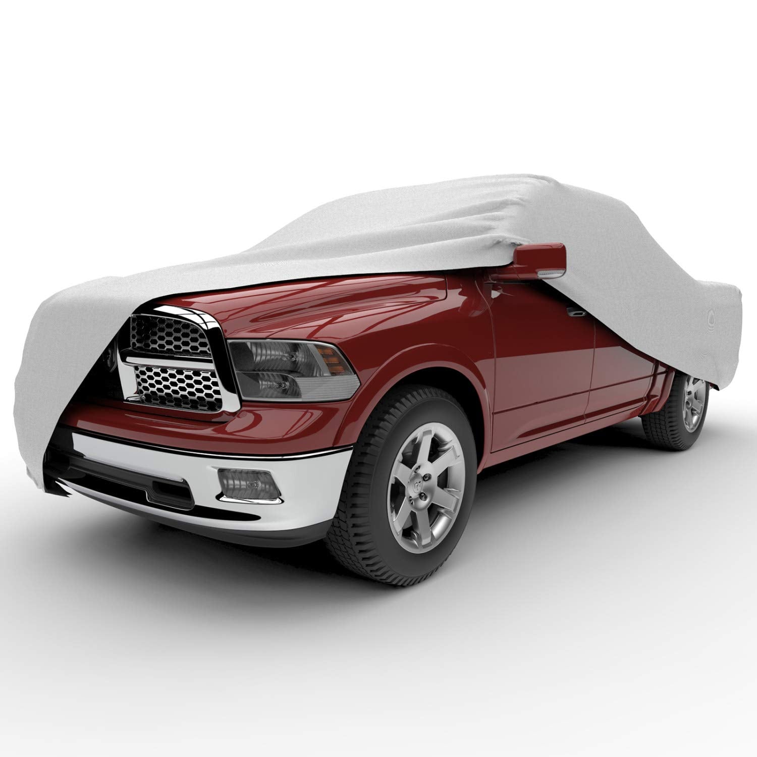 Budge Protector III Truck Cover, 3 Layer Moderate Weather Protection, Water Resistant and Dustproof, Truck Cover fits Trucks up to 237" L x 70" W x 60" H, Gray, Size T-4: Fits up to 237"