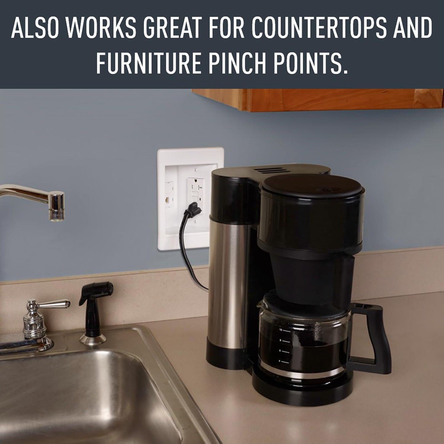 Legrand Pass & Seymour TV1WTVSSWCC2 1 Gang Recessed TV Box with Surge Protective and Low Voltage Kit, White (1 Count)