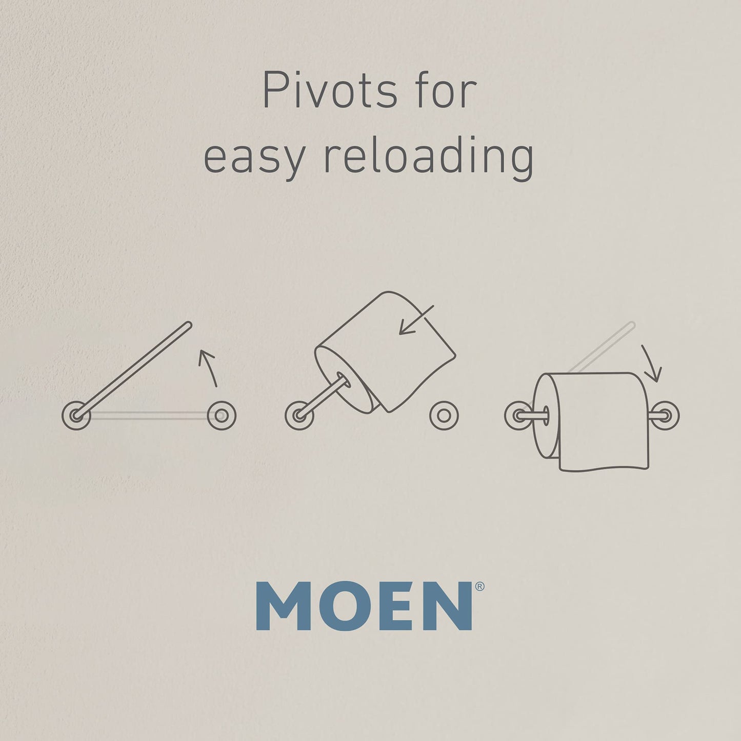 Moen Y2608BRB Banbury Pivoting Paper Holder, Mediterranean Bronze