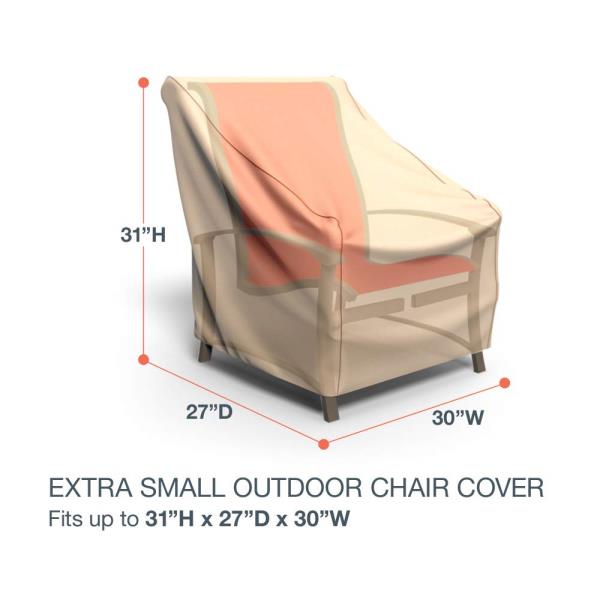 Budge Sedona Patio Chair Cover, Tan, Small