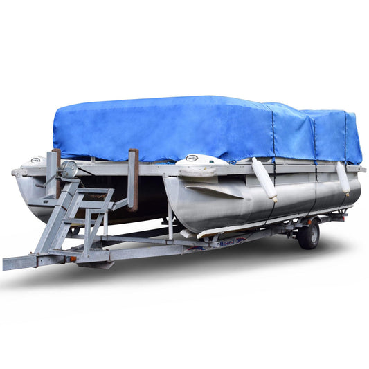 Budge American Flagship Ripstop Pontoon Cover, Gray, 20' to 24' Long (Beam Width Up to 110")