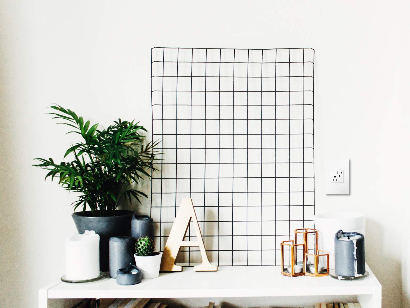 Legrand adorne 15A Tamper-Resistant Outlet With Matching Wall Plate (White Finish), ARTR152W4WP