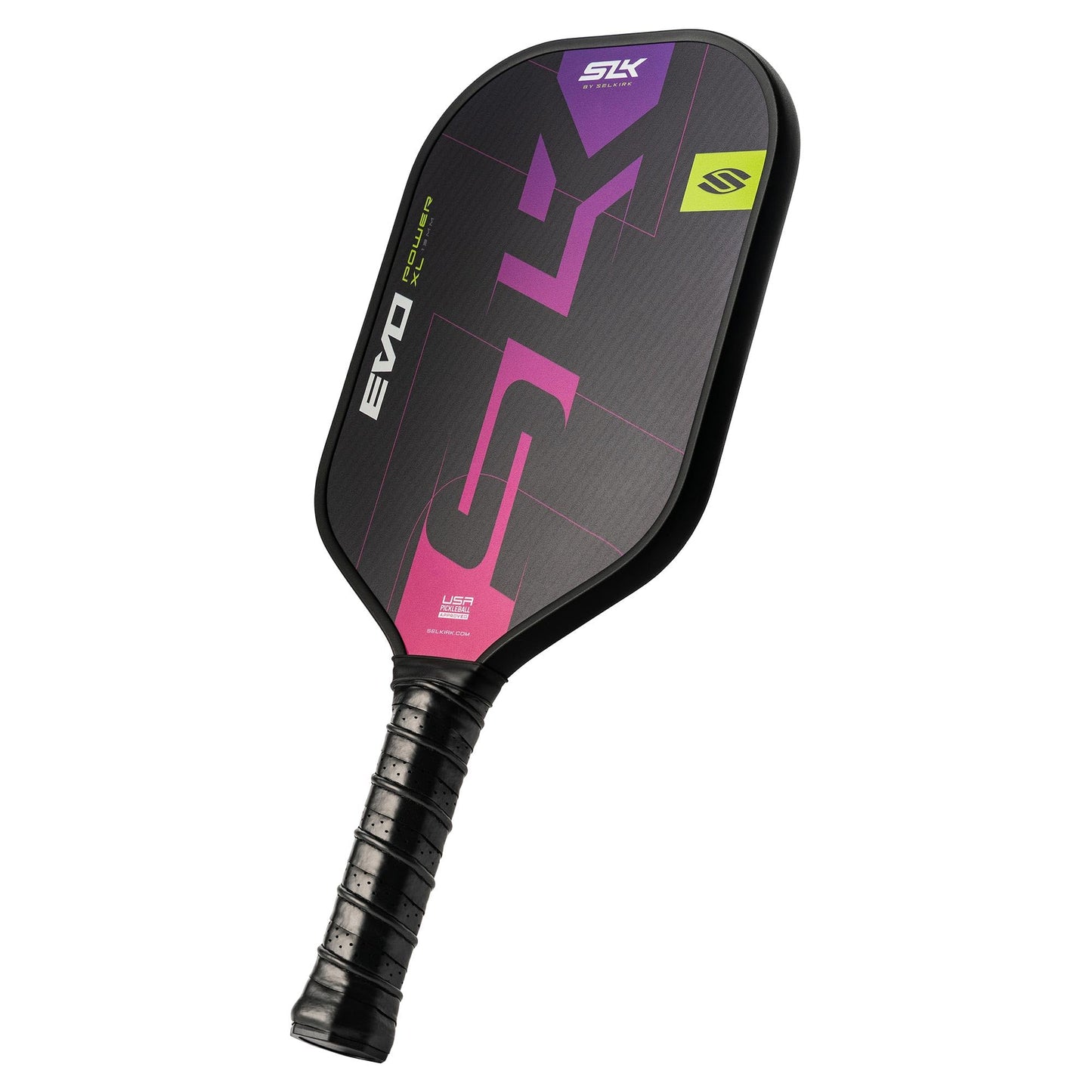Selkirk Sport SLK Evo Power XL Pickleball Paddle by Selkirk Sport | G9 Power Carbon Fiber Pickleball Paddle with SpinFlex Surface and Rev-Hybrid Polymer Core | Power Magenta XL