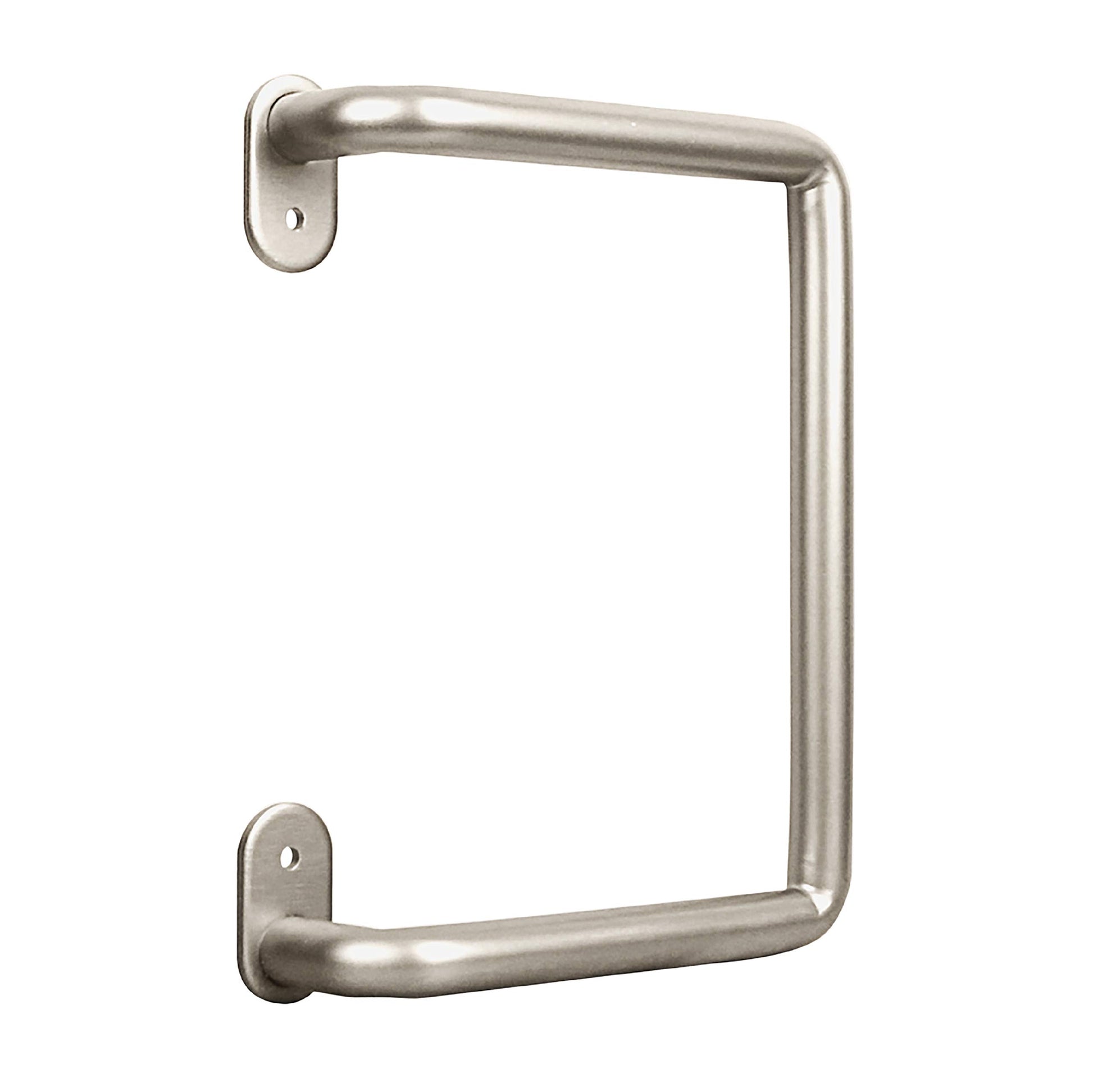 National Hardware 8" Interior Sliding Barn Door Hardware Troy Pull, Satin Nickel