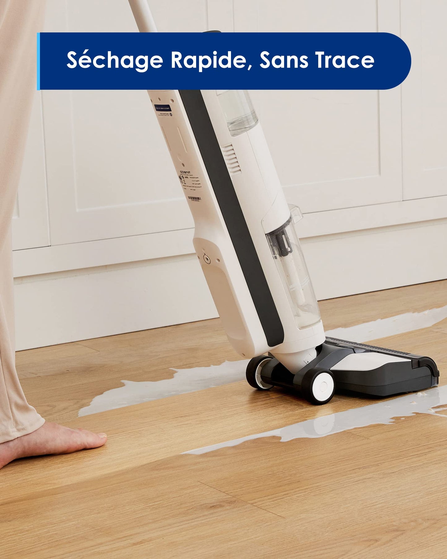 Tineco iFloor Breeze Wet Dry Vacuum Cleaner, Cordless Floor Cleaner and Mop Lightweight One-Step Cleaning for Hard Floors