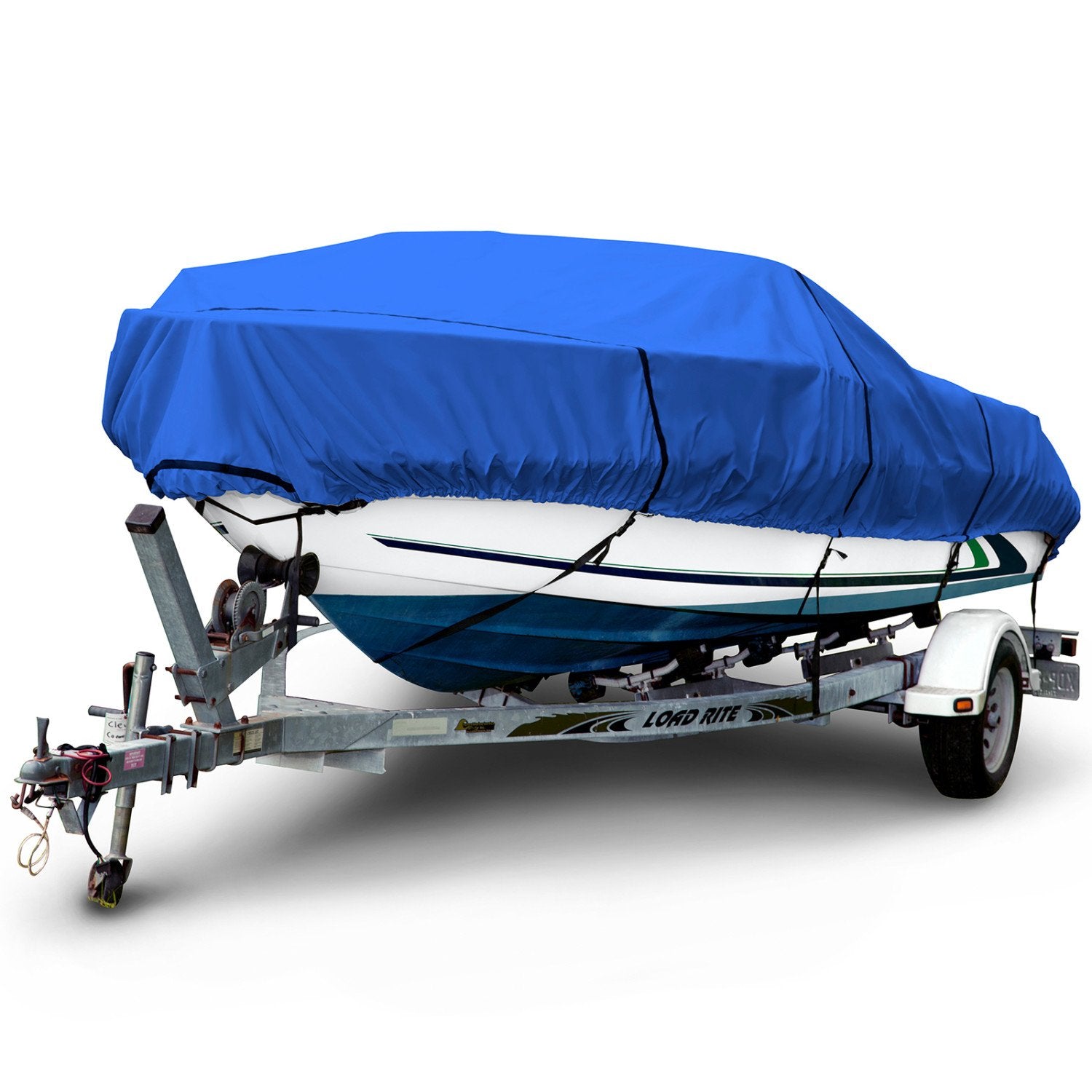 Budge B-600-X8 600 Denier V-Hull Runabout Boat Cover Blue 22' - 25' Long, 106" Beam Width Waterproof, UV Resistant