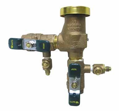 3/4 in Bronze Anti-Siphon Pressure Vacuum Breaker with Quarter Turn Shutoff and Tee Handles