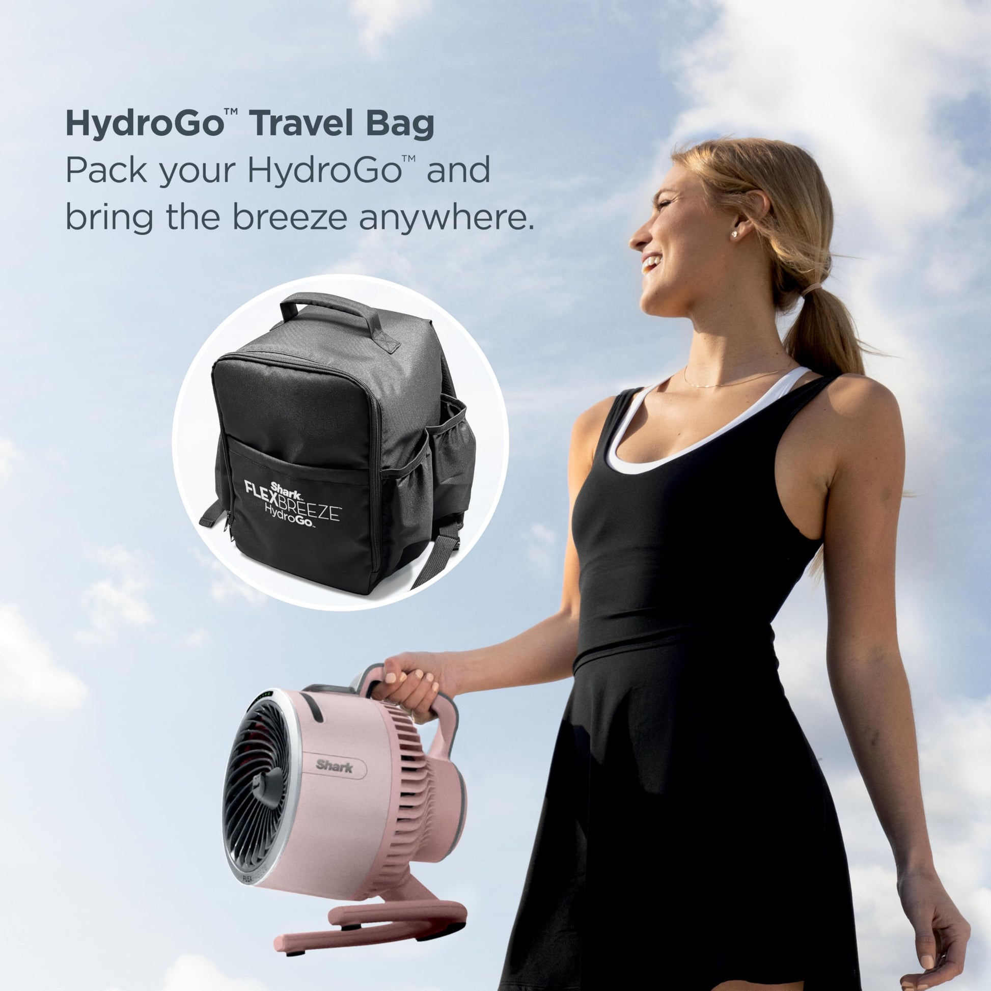 Shark FlexBreeze HydroGo Travel Bag, Compatible with FA05X Family Only, Black, FA05XBAG