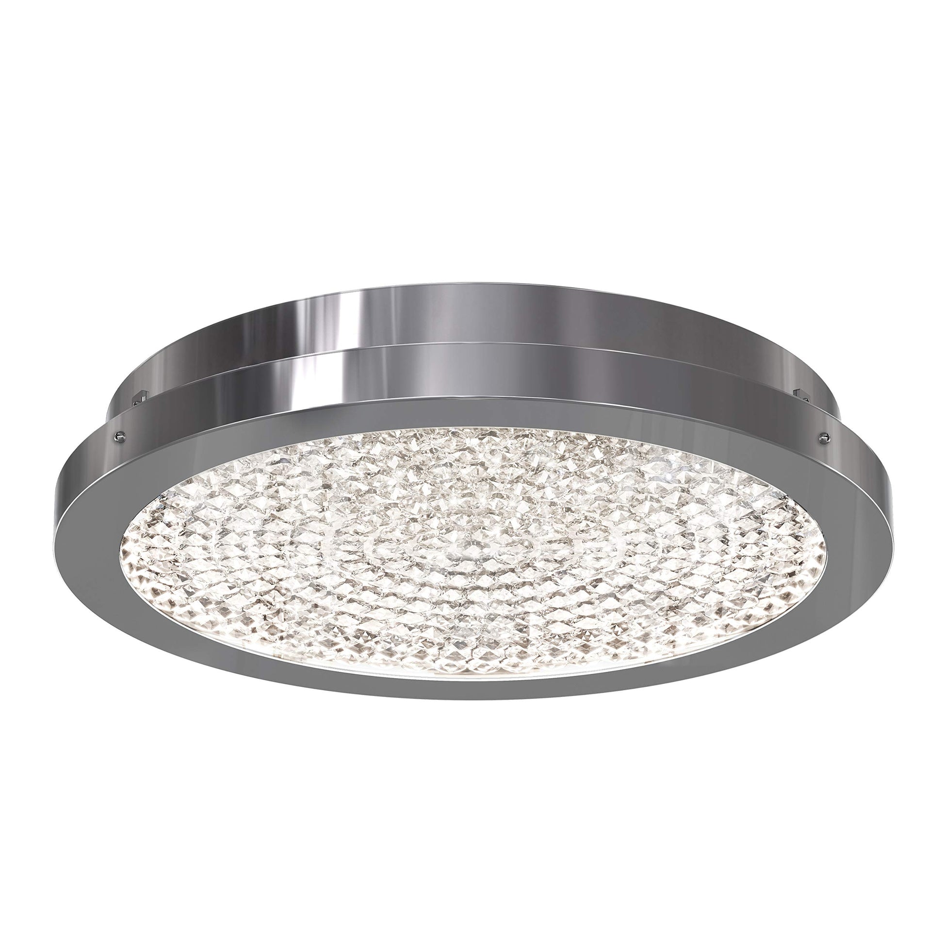 Artika Glam LED-Integrated Flushmount Ceiling Light, Chrome