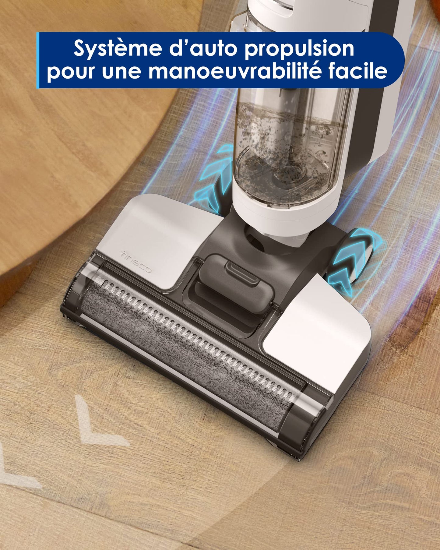 Tineco iFloor Breeze Wet Dry Vacuum Cleaner, Cordless Floor Cleaner and Mop Lightweight One-Step Cleaning for Hard Floors