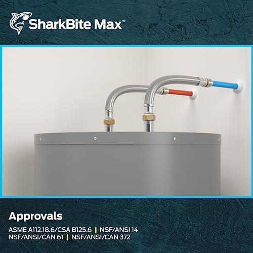 Max 1/2 in. Push-to-Connect X 3/4 in. FIP X 12 in. Braided Stainless Steel Water Heater Connector