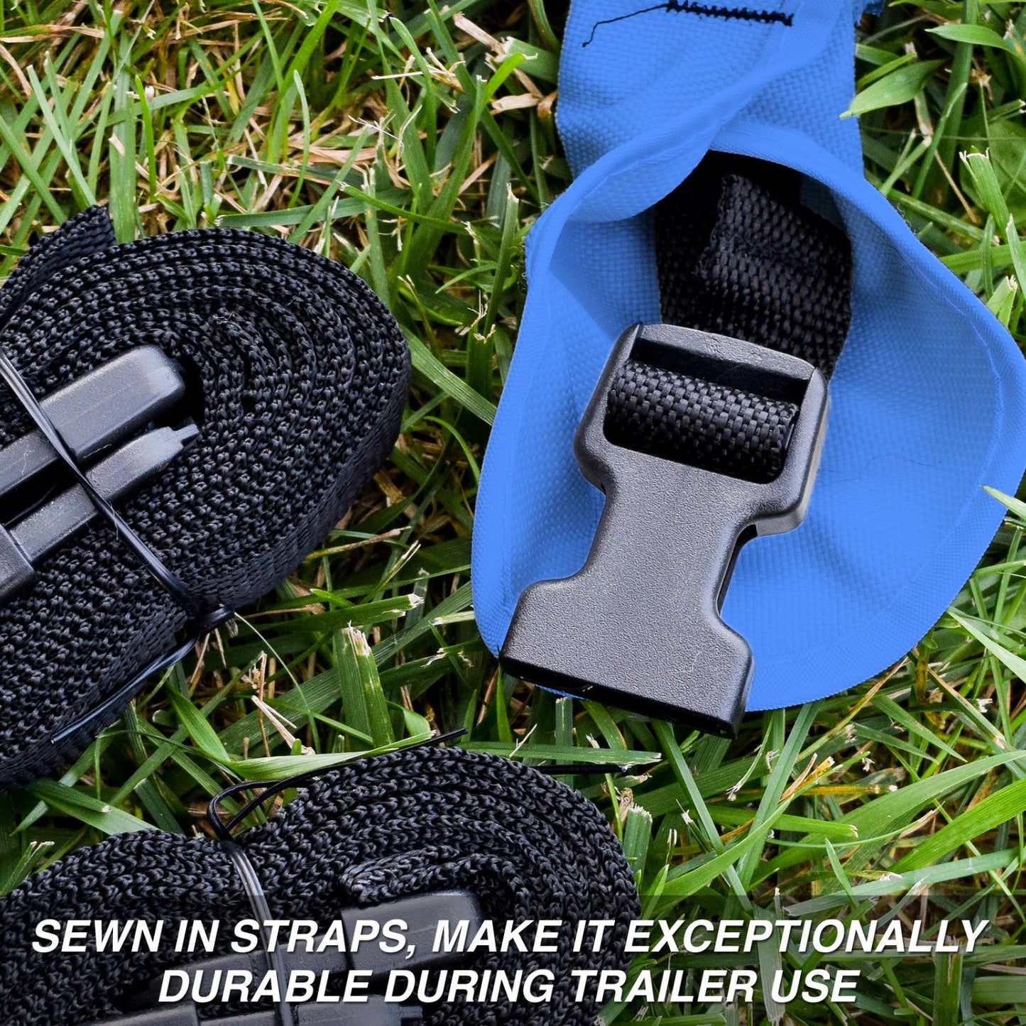 Budge B-1201-X3 1200 Denier V-Hull Runabout Boat Cover Gray 16'-18' Long (Beam Width Up to 90") Waterproof, Heavy Duty, UV Resistant