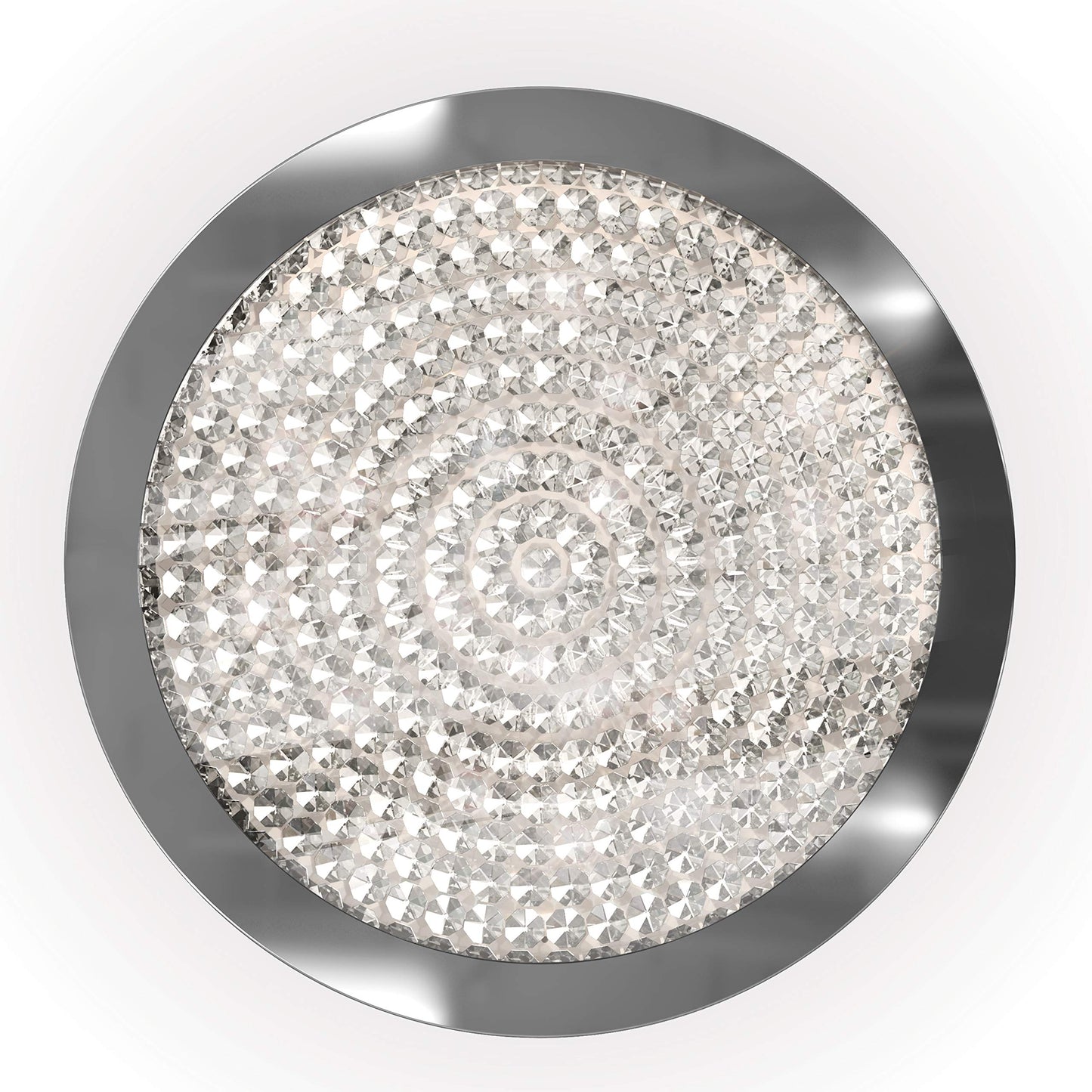 Artika Glam LED-Integrated Flushmount Ceiling Light, Chrome