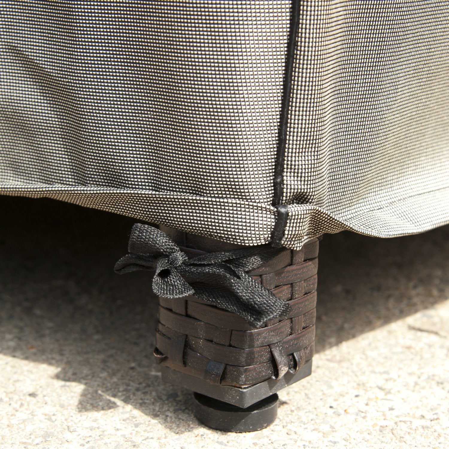 Budge P3A03PM1 English Garden Patio Loveseat Cover Heavy Duty and Waterproof, Small, Tan Tweed