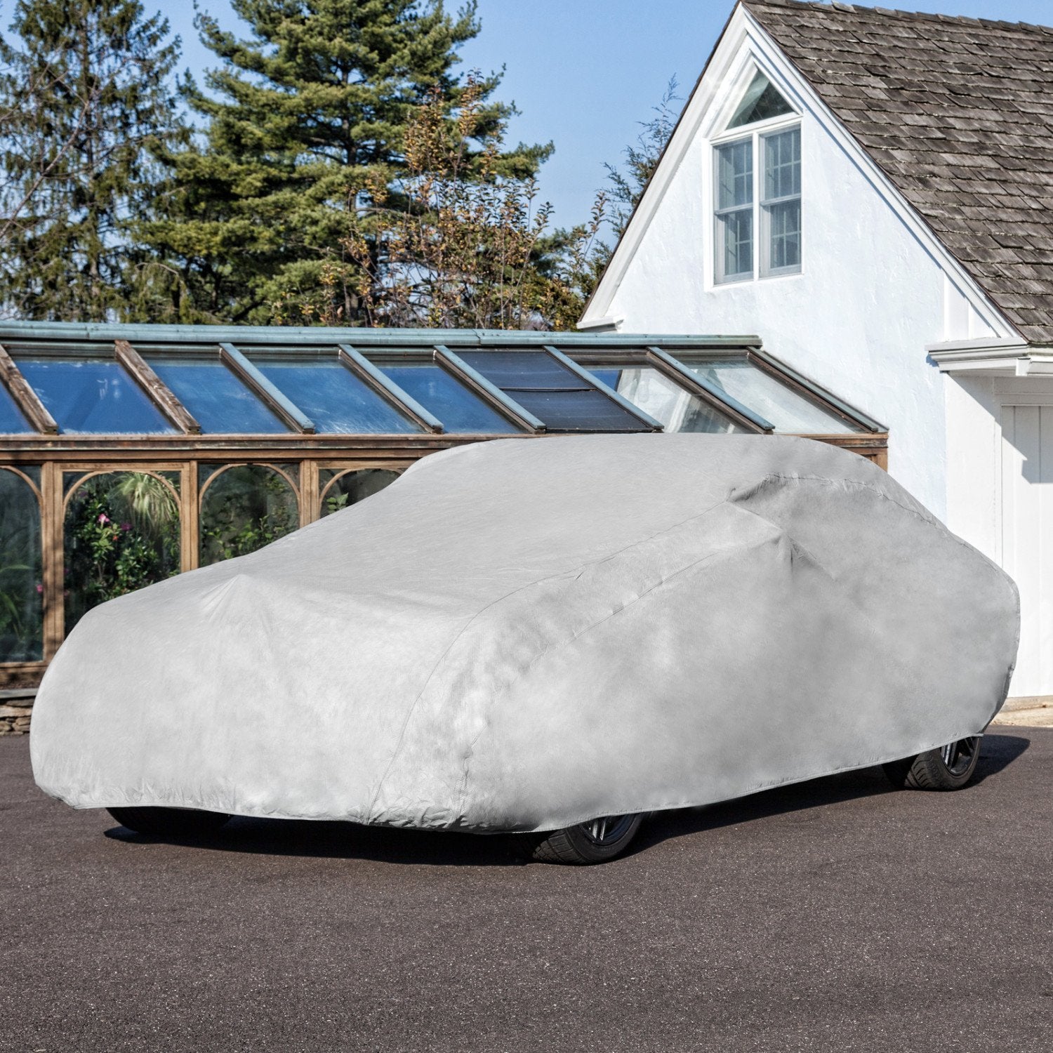 Budge Rain Barrier Mini Cooper Cover, Outdoor, Waterproof, Breathable, Mini Cooper Cover fits Cars up to 157", Gray, Standard Mini Cooper (C-1050)