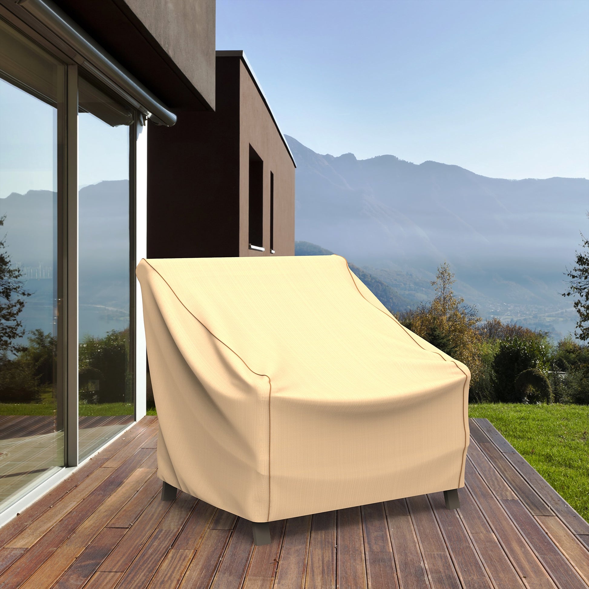 Budge Sedona Patio Chair Cover, Tan, Extra Large