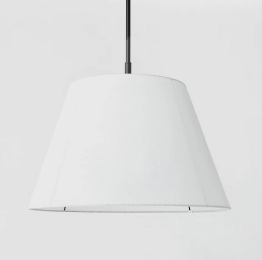 Oversized Sheer Pendant White