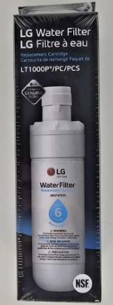 LG LT1000P - 6 Month / 200 Gallon Capacity Replacement Refrigerator Water Filter (NSF42, NSF53, and NSF401) ADQ74793501, ADQ75795105, AGF80300704, or AGF80300705 White