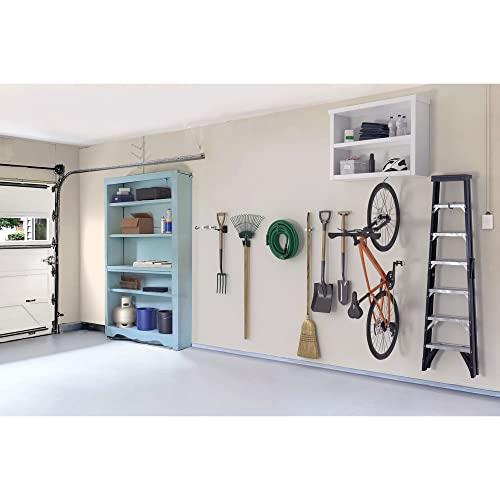 National Hardware N900-006 Garage Storage Tool Wall Hanger Hooks and Holder Clips for Brooms  Rakes  Bikes  Ladders  Gray