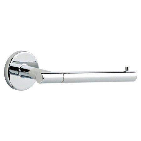 NO HARDWARE Lyndall Wall Mount Single Post Toilet Paper Holder, Polished Chrome