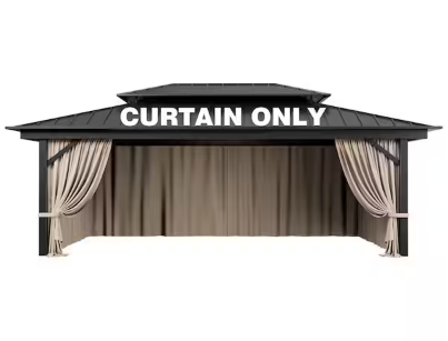12 ft. x 20 ft. Universal Gazebo Curtain Replacement (4-Piece Set)