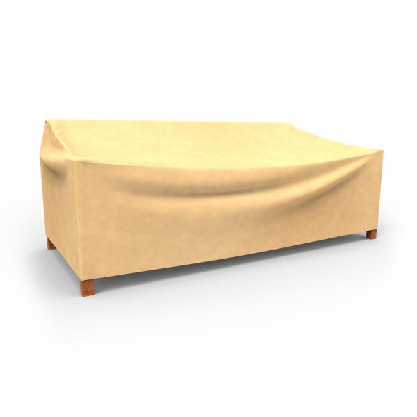 Budge All-Seasons Outdoor Patio Sofa Cover, Extra Extra Large (Tan) (P3A02SF1)