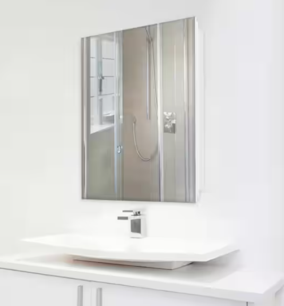 23-5/8 in. X 30 in. Recessed or Surface Mount Beveled Frameless Medicine Cabinet