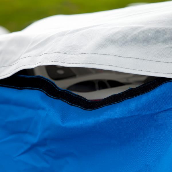 Budge Deluxe Jet Ski Cover Fits Jet Skis 116" to 135" Long, Blue/Gray (BA231213013)