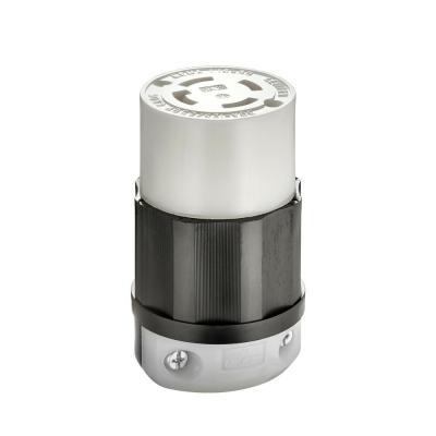 Leviton Commercial Nylon Curved Blade/Ground Locking Connector L14-30R 3 Pole 4 Wire