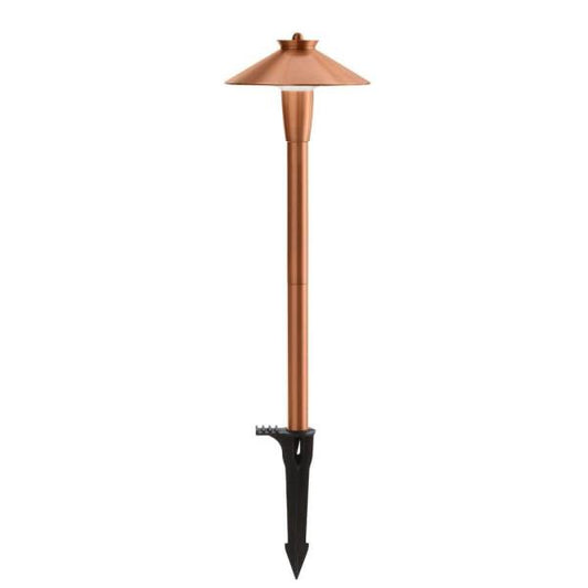 120 Lumen Brass Low Voltage Integrated LED Waterproof Landscape Path Light