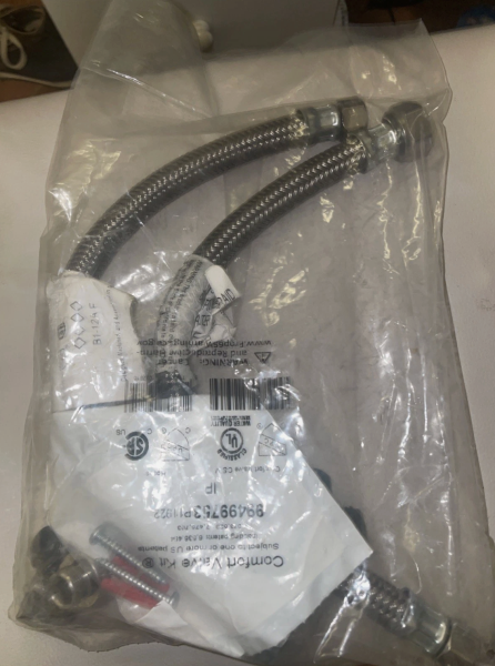 Grundfos Comfort Valve with hoses (Kit 99499763) under sink hot circulation kit